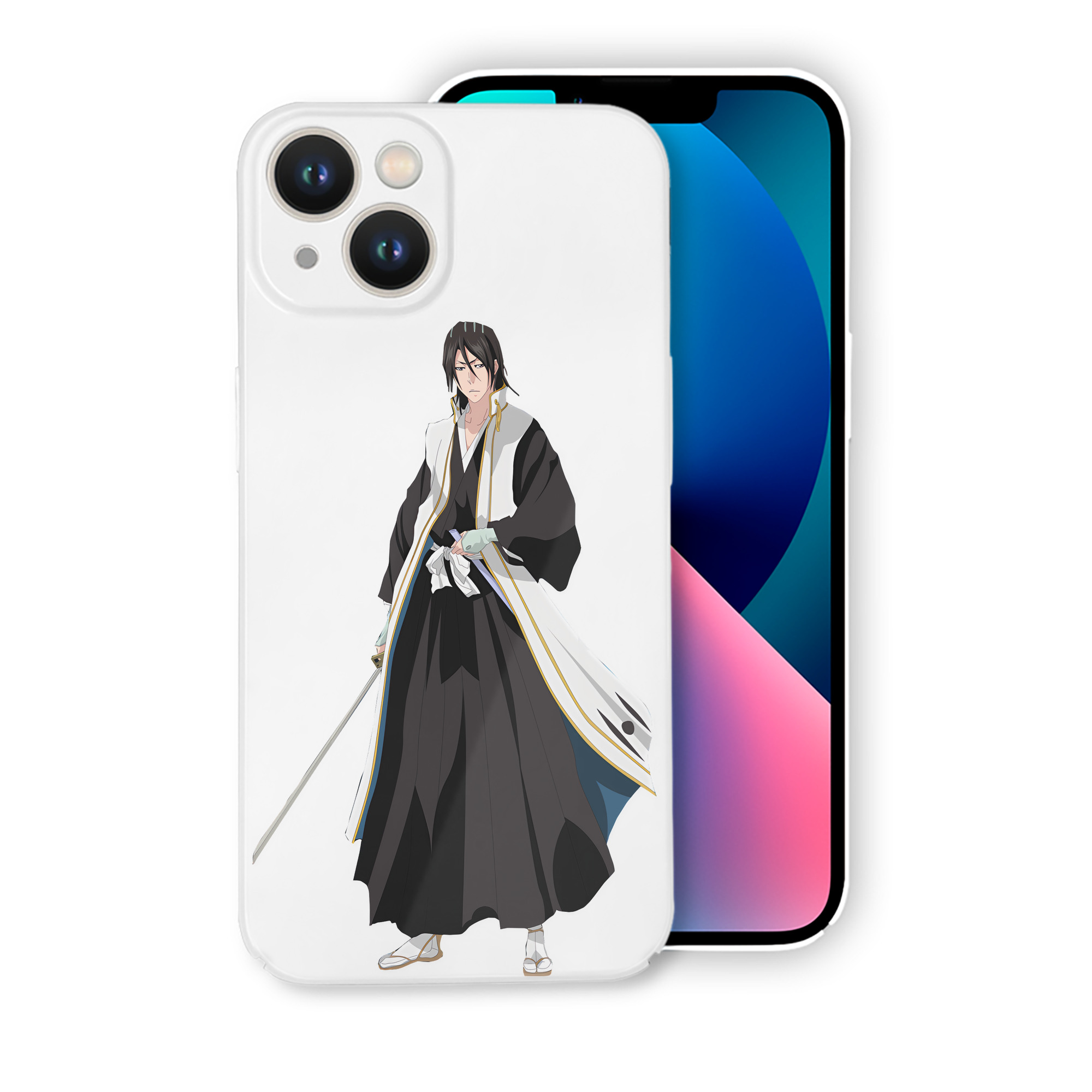 （画像用） ブリーチ くちき びゃくや BLEACH Kuchiki Byakuya 【iPhone 14シリーズ対応】ハードケース